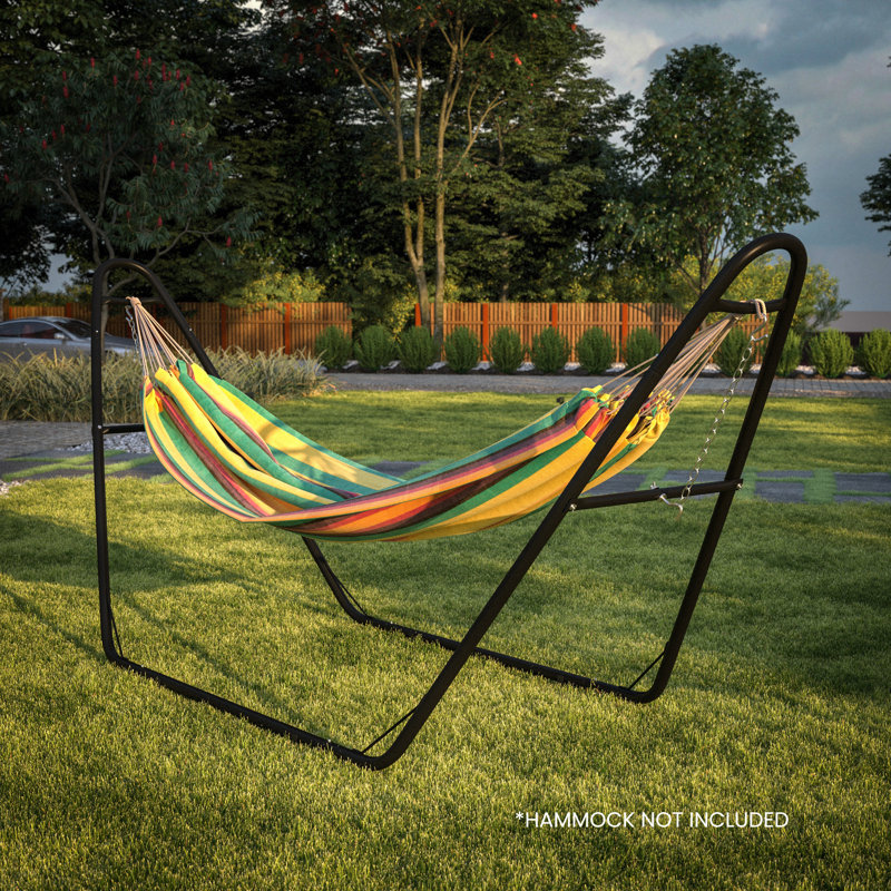 Nascha All Weather Heavy Duty Steel Hammock Stand for Hammocks 9 14 Feet Long